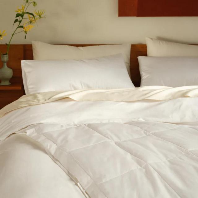 Brooklinen Featherweight Bed Blanket, White, Down Alt, King