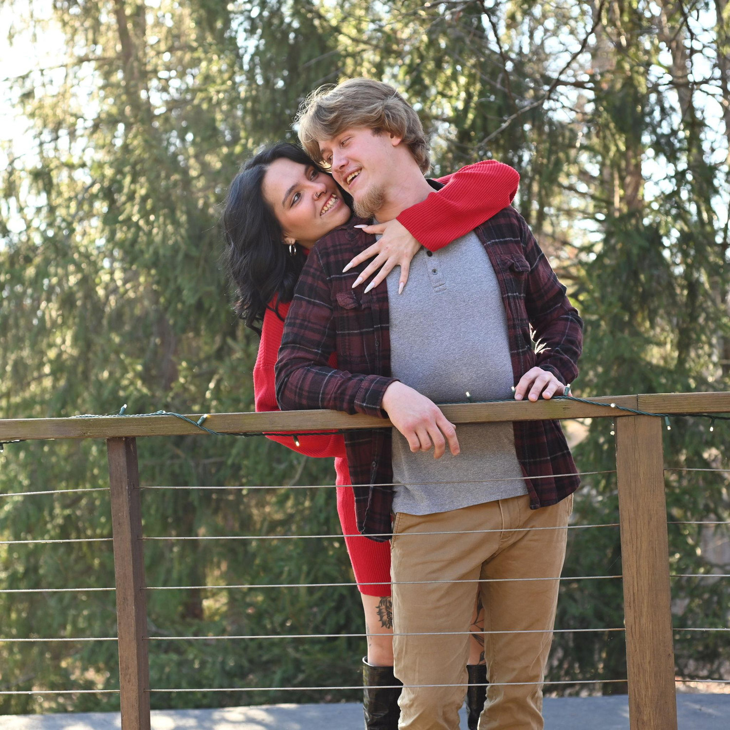 We were taking a photo shoot before the proposal and I had no idea about it!