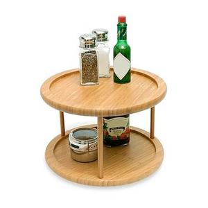 Lipper Bamboo 2-Tier 10-Inch Turntable