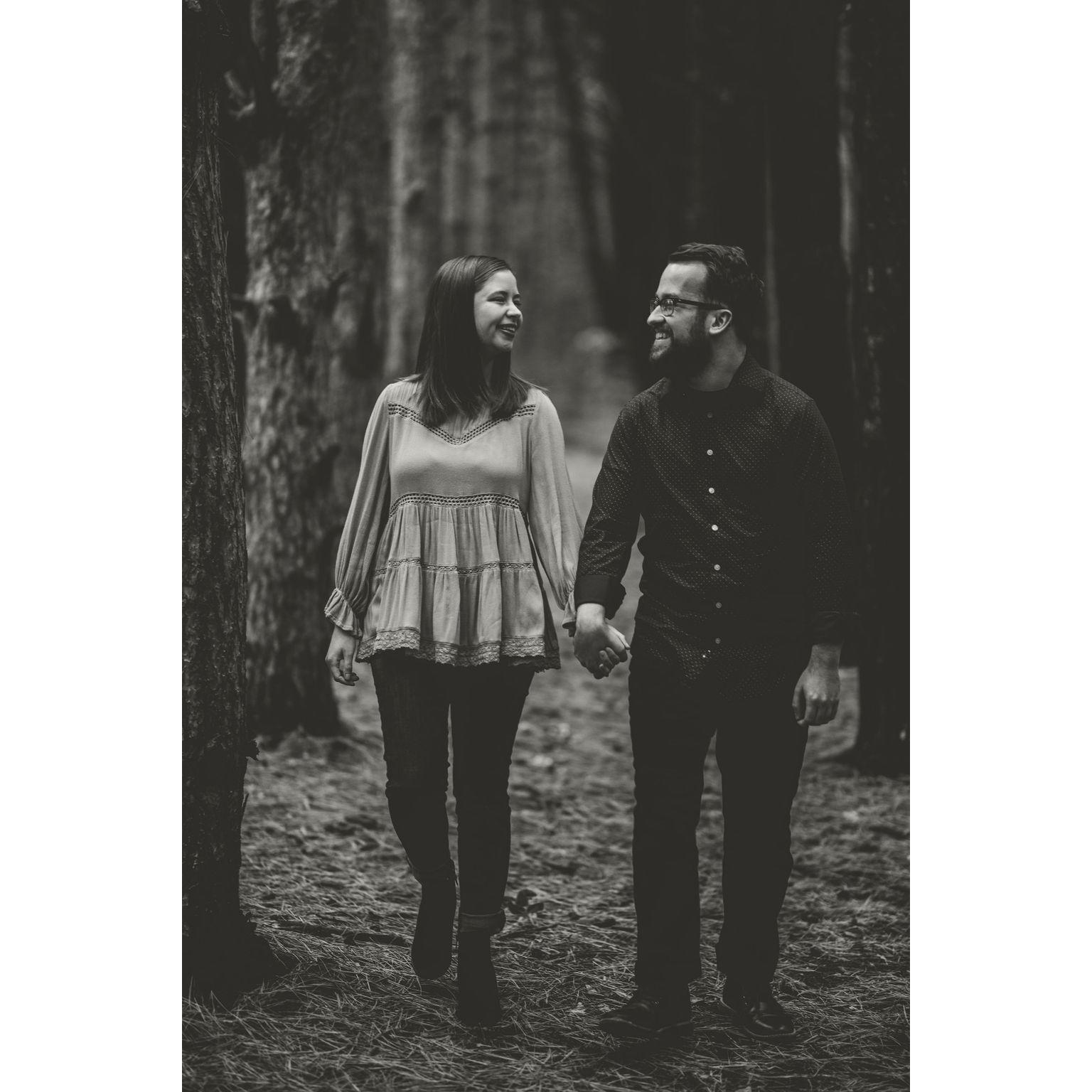 Our engagement photo session at Provin Trails/Robinette's Apple Orchard