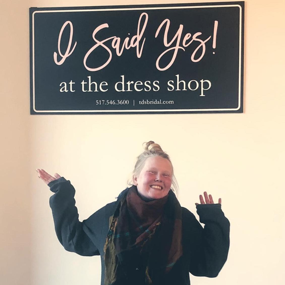 The day Darian found her dress! November 9th, 2019