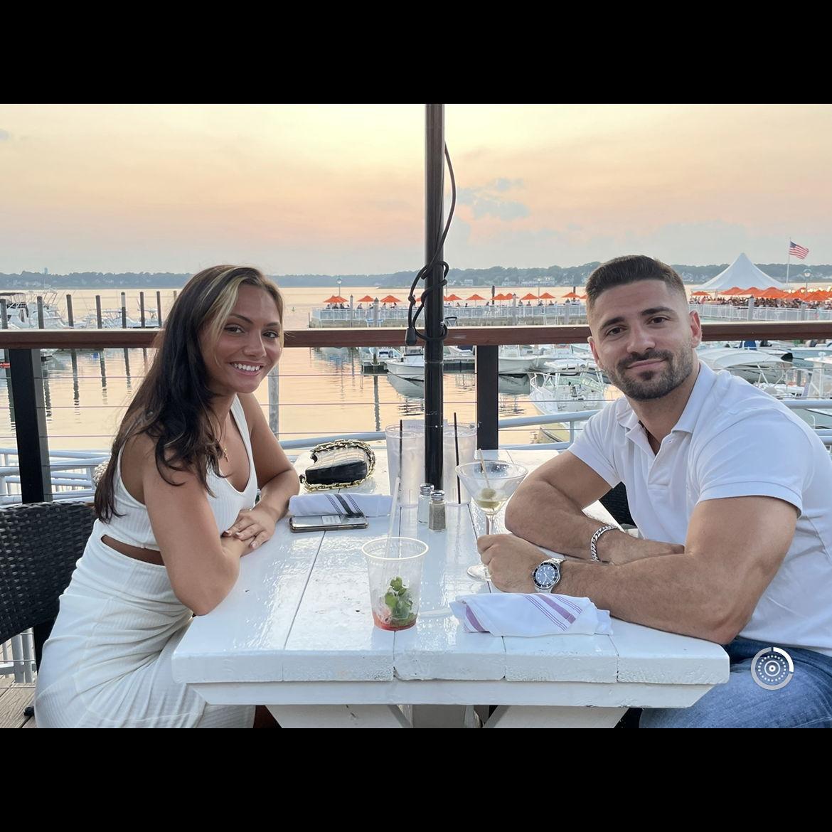 One of our first date nights!