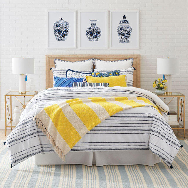 One Kings Lane Open House™ Water Mill 3-Piece Full/Queen Comforter Set in White