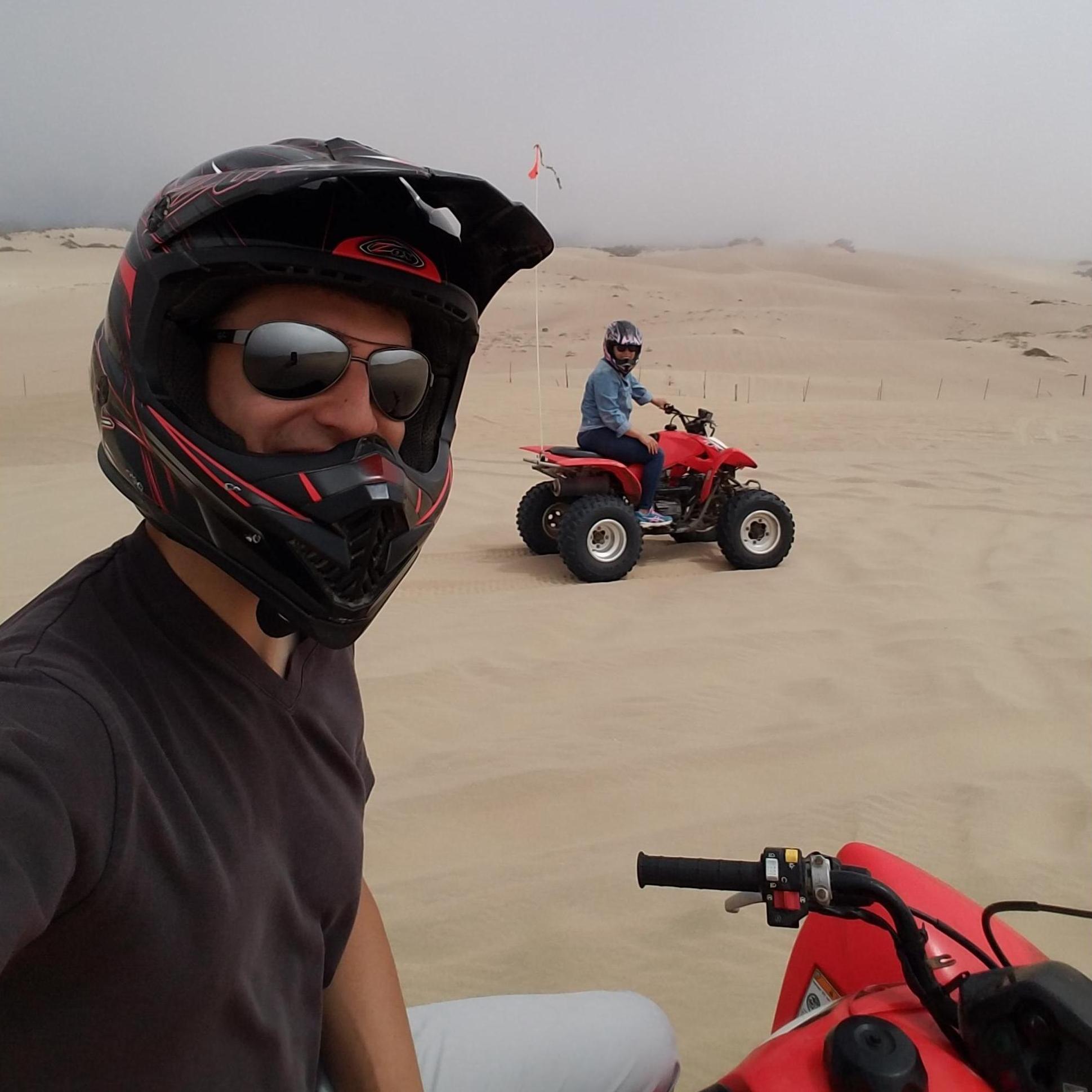 ATVing in the sand dunes. San Luis Obispo 2019