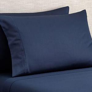 PB Classic 400-Thread-Count Organic Sheet Set, King, Navy