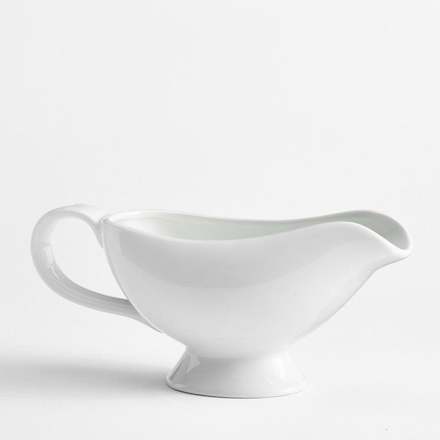Caterer's Box Porcelain Gravy Boat - White