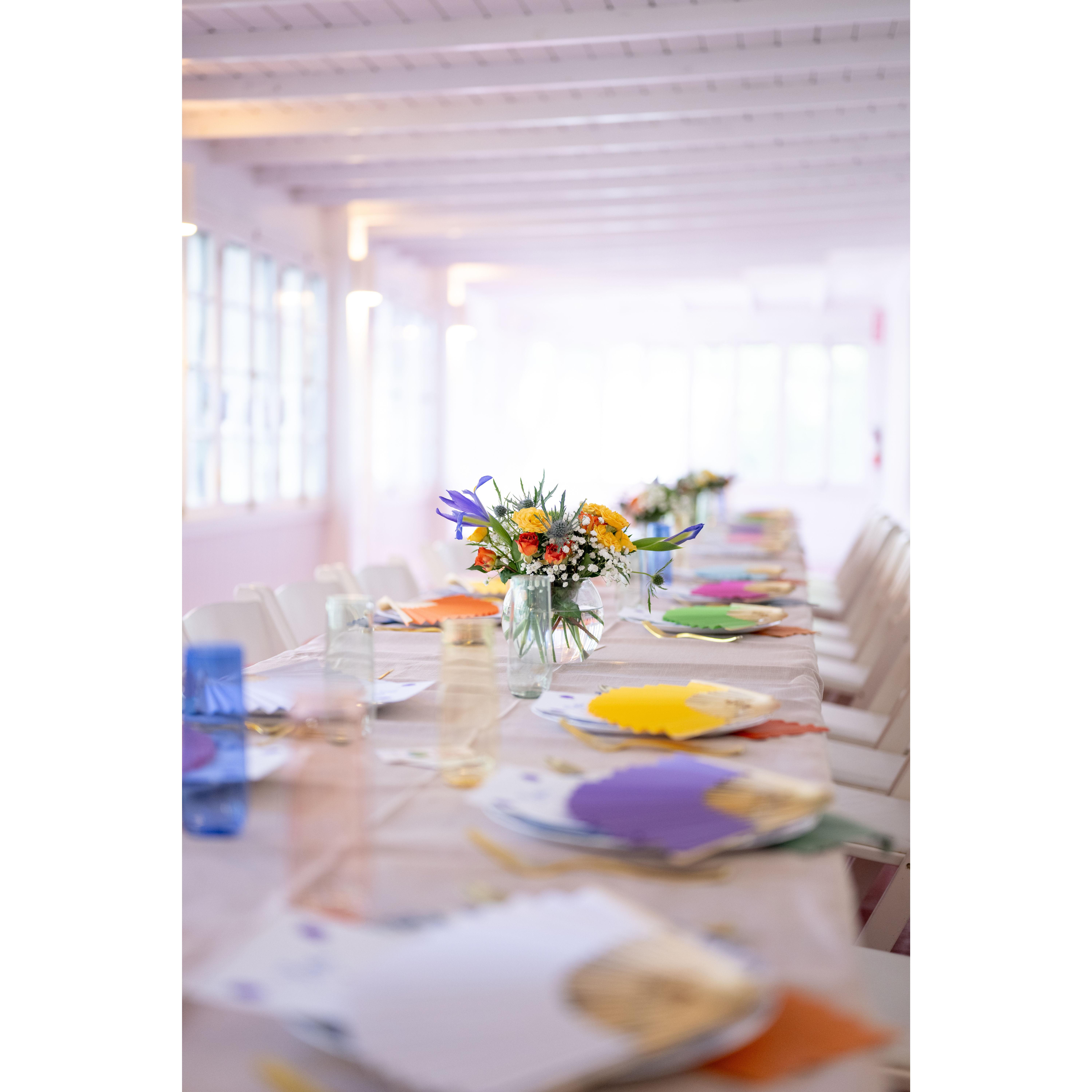 Lily, May, Tracy, and Beth created the most magnificent tablescape down to the last detail