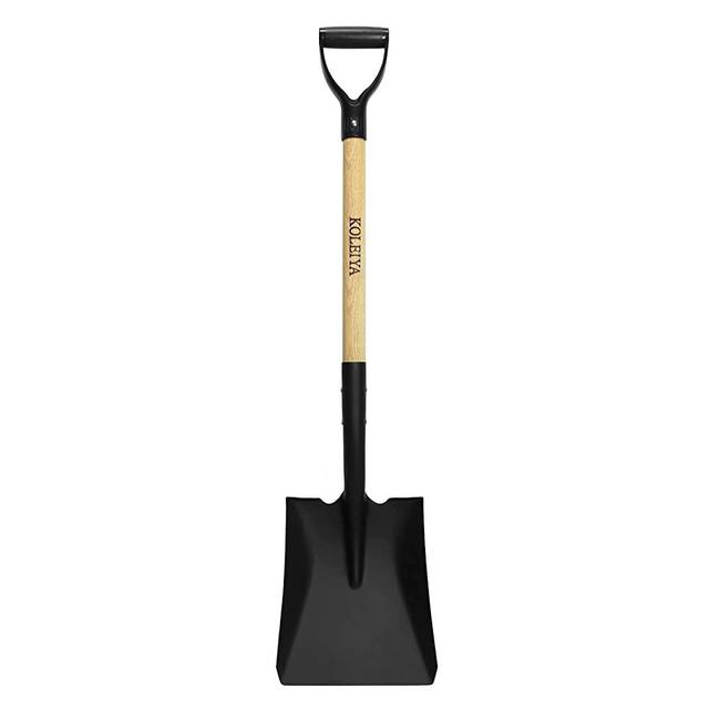 KOLEIYA Shovel, Square Shovels for Digging ,Overall Length 41 Inches, D Handle Shovel ,Metal Shovel ,Recovery Shovel, Snow Shovel for Car ,Matel+Wooden