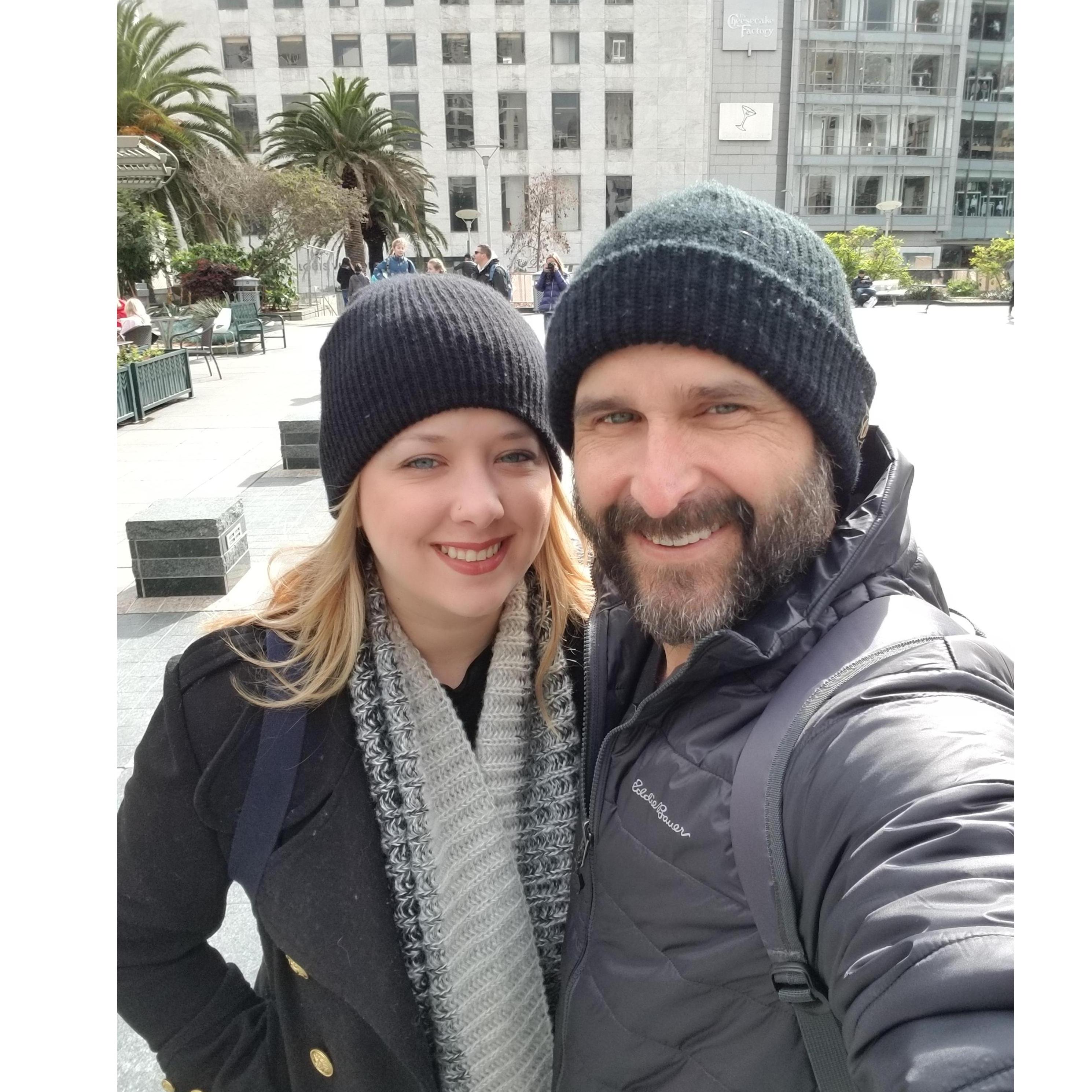 Getting engaged in San Fransisco, 2019