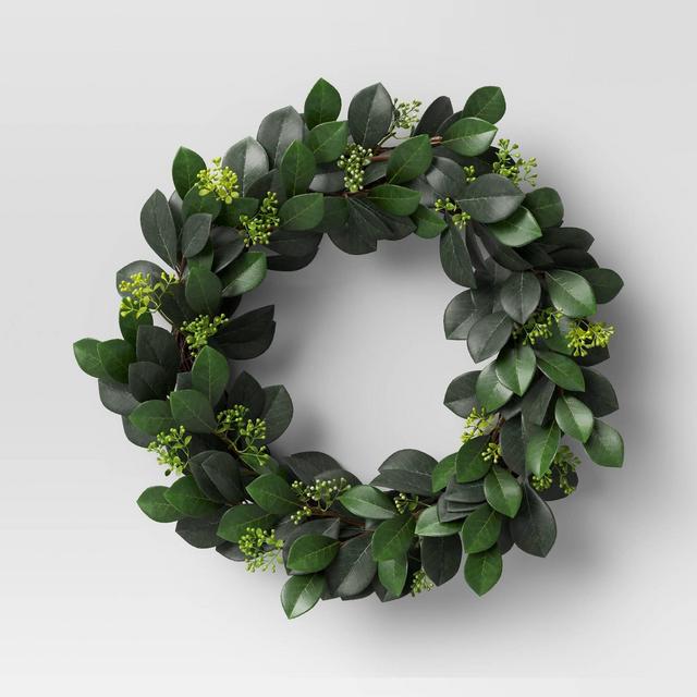 Seeded Green Wreath - Threshold™