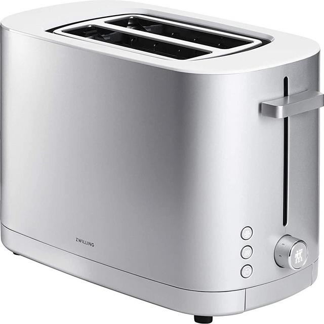 ZWILLING Enfinigy Cool Touch, Wide Slot, 2-slice Toaster, 7 Toast Settings, Silver