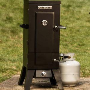Cuisinart 36” Vertical Propane Smoker, 4 Removable Racks, Spacious BBQ Smoker with Wood and Water Trays, 15,000 BTU Heat for Smoked Meat, Brisket, Jerky, Fish, Perfect for Tailgates, Backyard, Camping