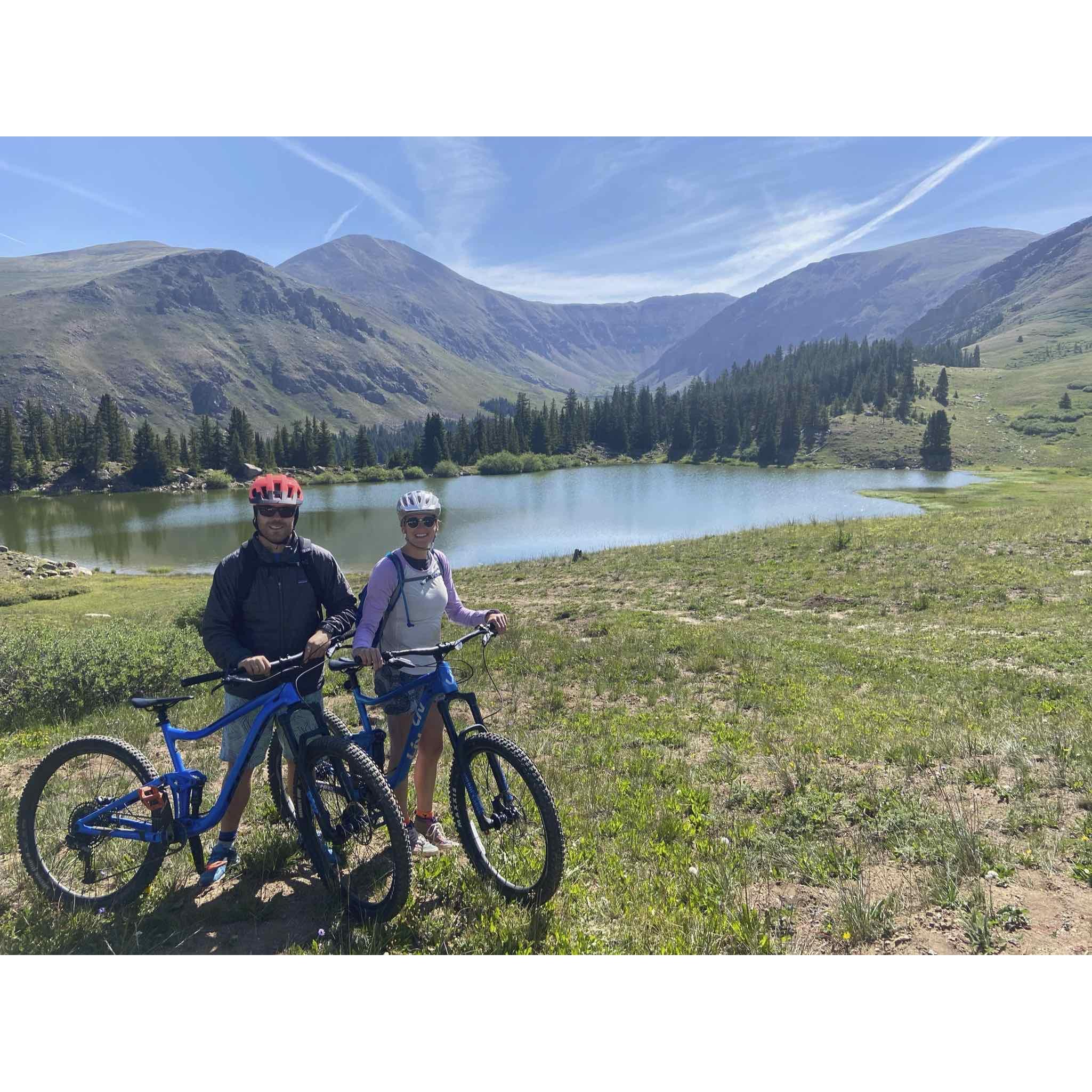 Biking up the hardest trail to find the prettiest lake- Leadville, CO