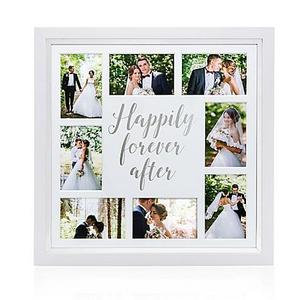 Pearhead® Happily Ever After 8-Photo Collage Frame in White