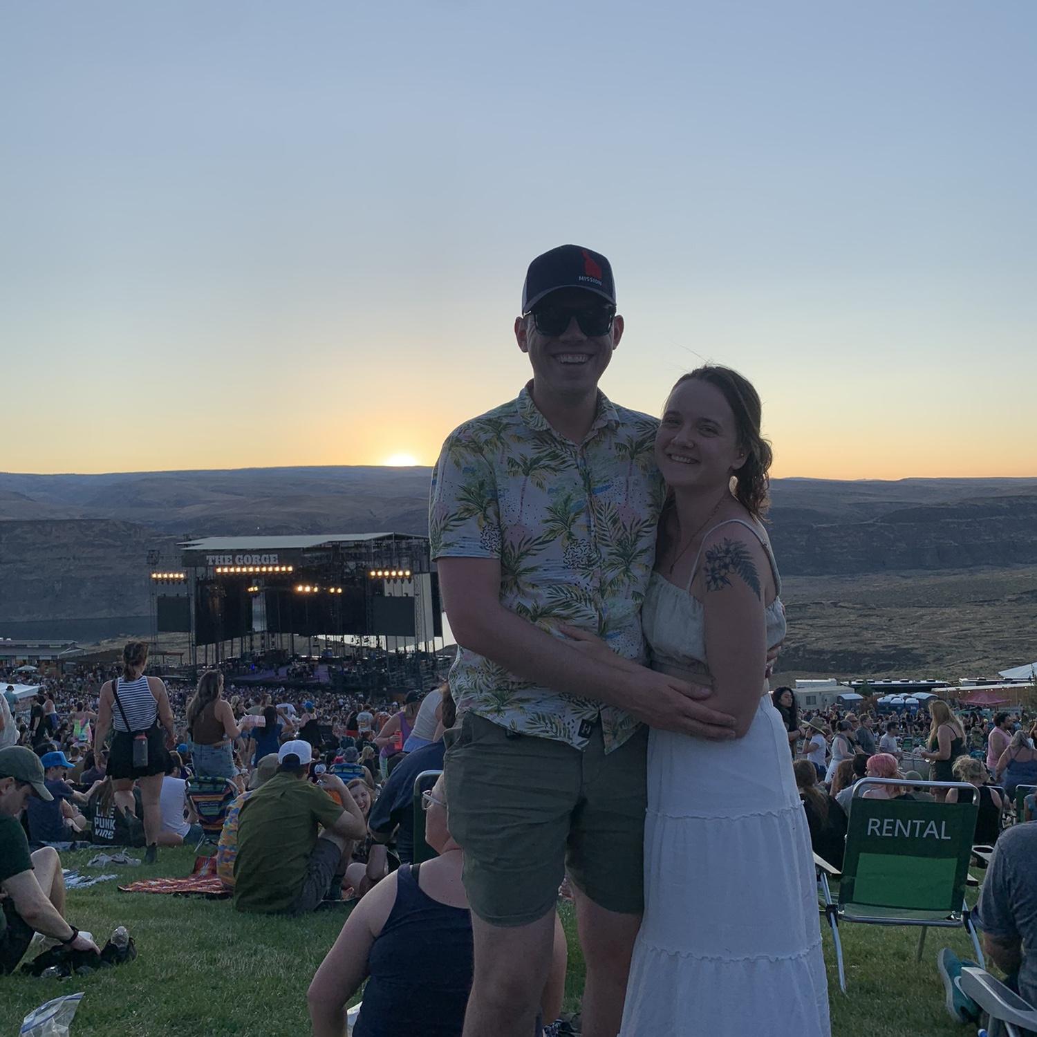 Blink-182 concert at The Gorge