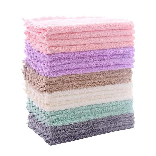 kimteny 12 Pack Kitchen Cloth Dish Towels, Premium Dishcloths, Super  Absorbent Coral Velvet Dishtowels, Nonstick Oil Washable Fast Drying  (Pink-Grey) 