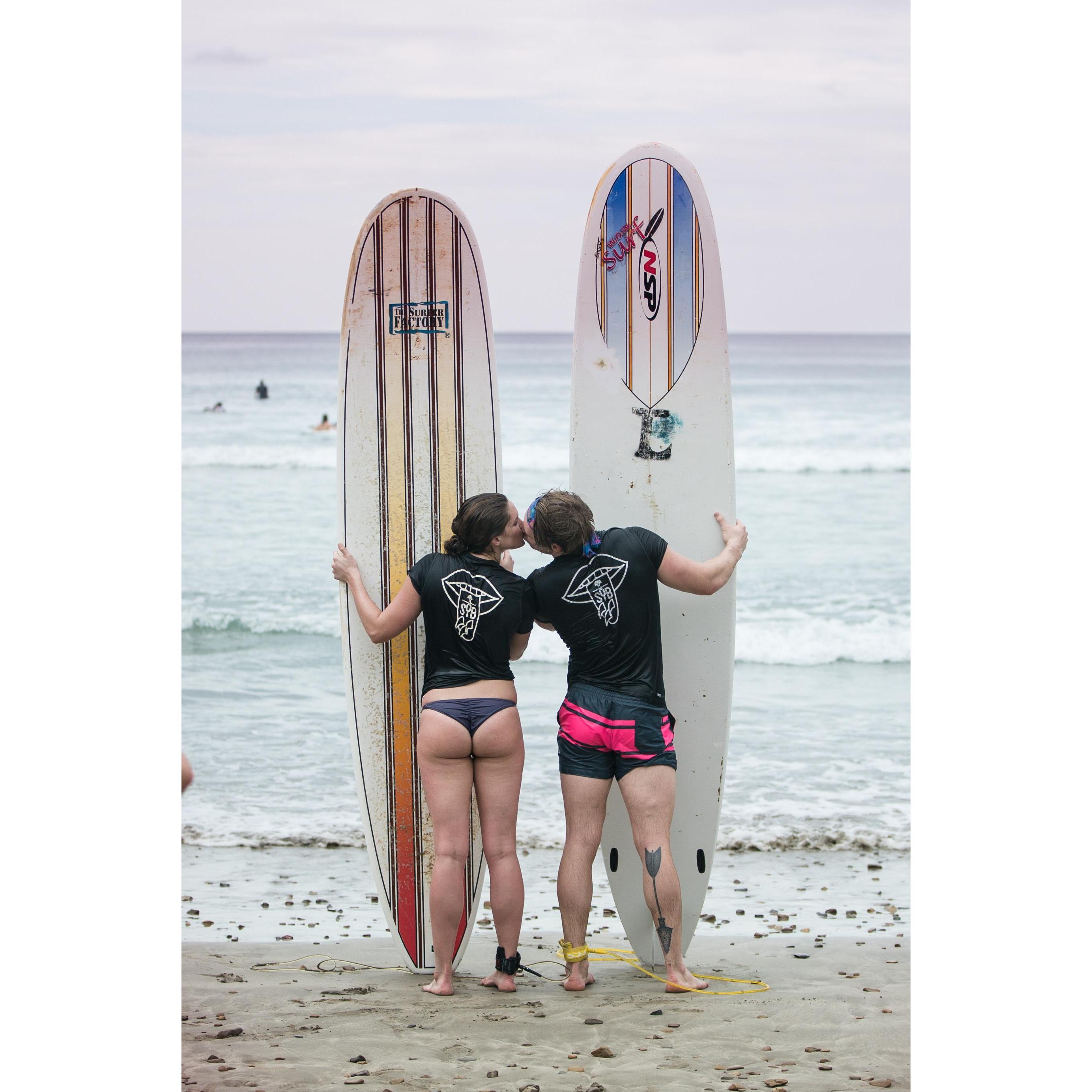 Surfing in Nicaragua.