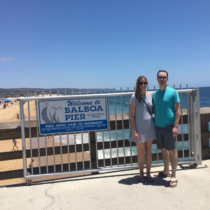 Visiting friends Ted and Vicky in California.