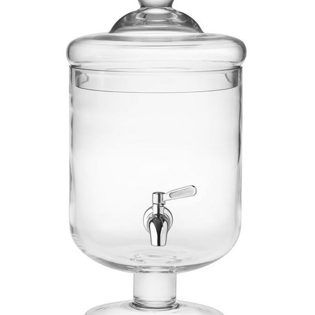 Short Footed Glass Beverage Dispenser