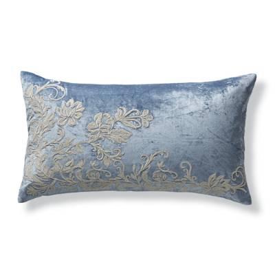 Aviana Velvet Pillow Sham in Blue - King Size