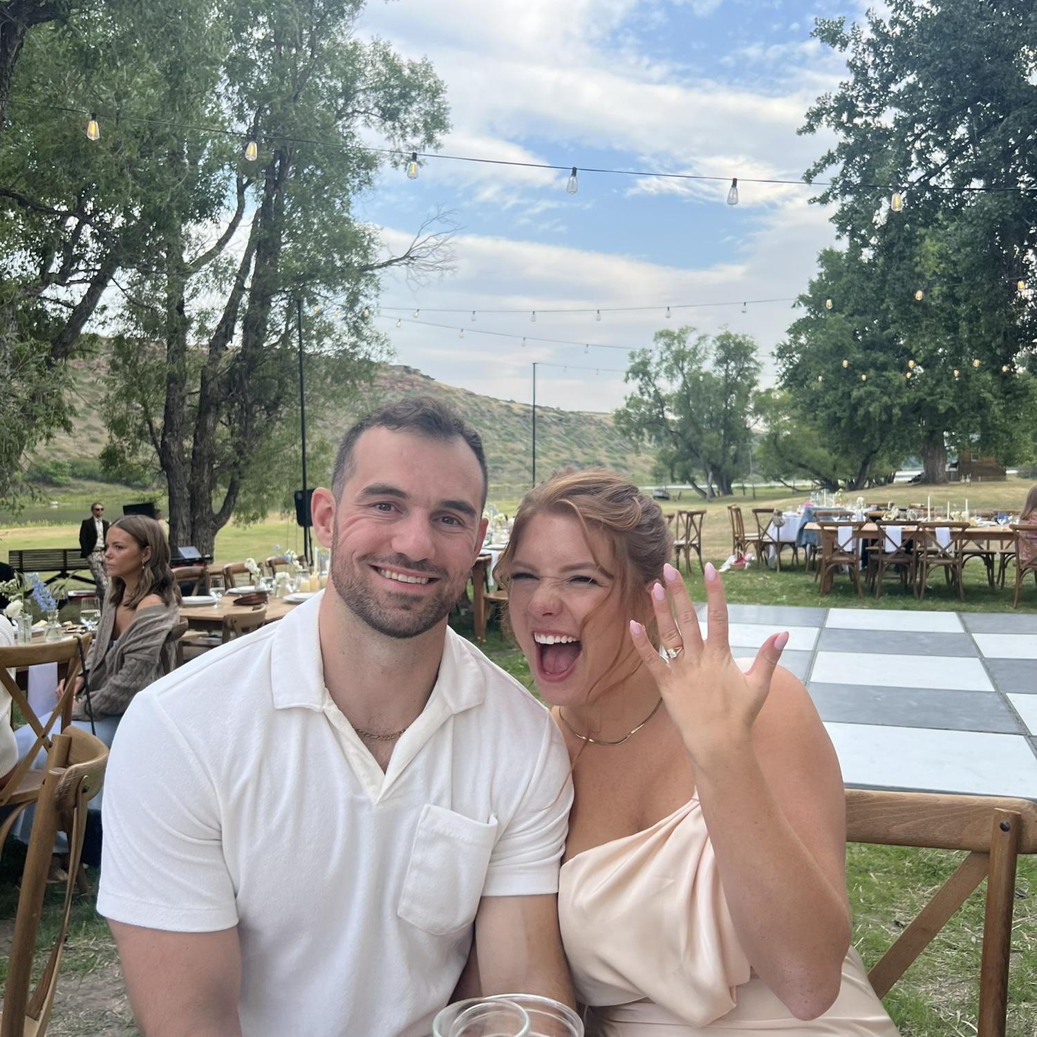 Celebrated our friends getting married shortly after getting engaged.