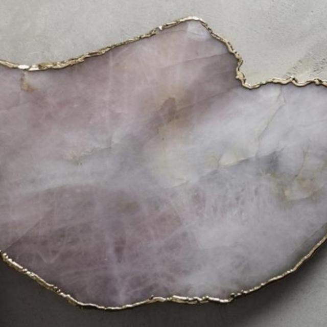 Agate Cheese Board, Rose Quartz