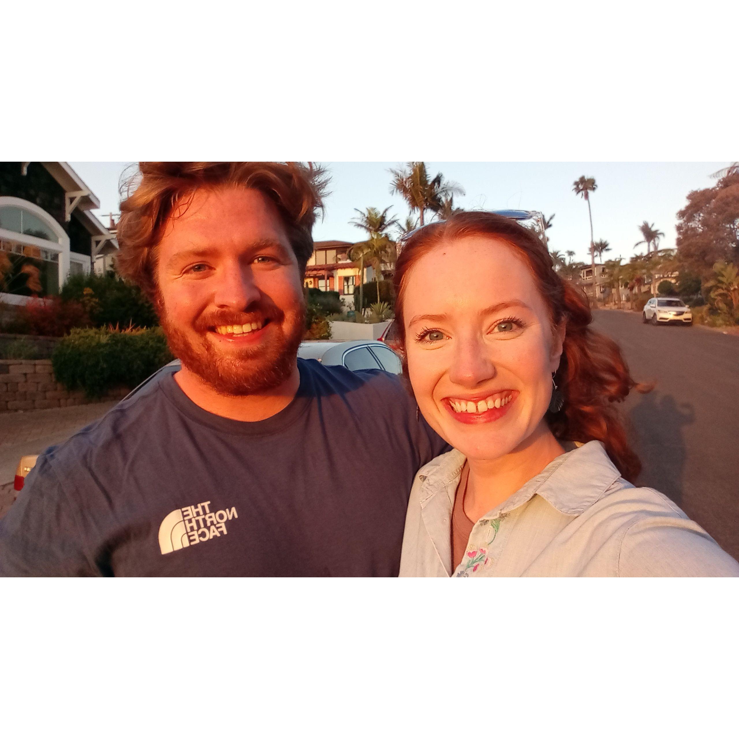 William and Amy in California.