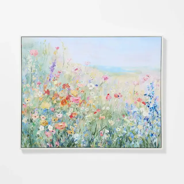 30"x24" Floral Landscape Wall Art - Threshold™ designed with Studio McGee