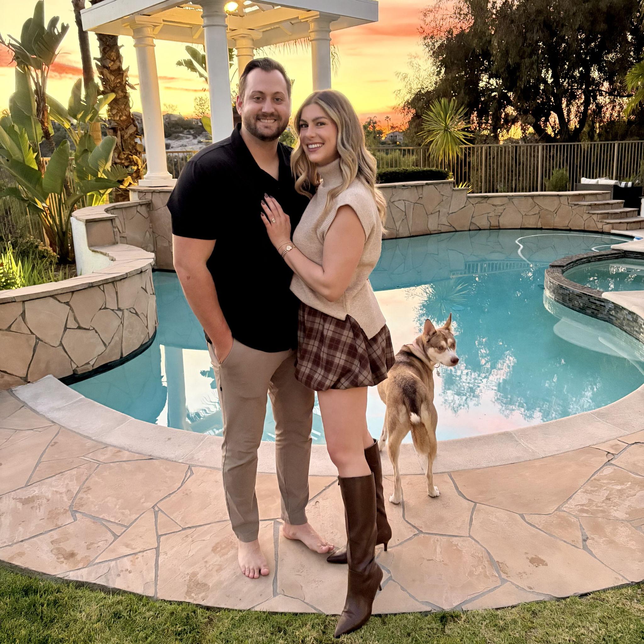 Our first (and last) holiday season as fiancées!