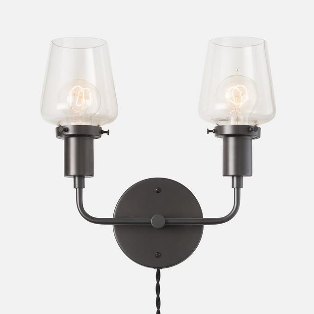 Abrams Double Plug-In Sconce 2.25"