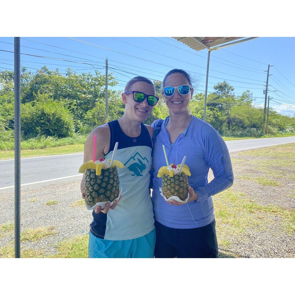 Another favorite moment from Puerto Rico.  Puerto Ricans love their pina coladas and they are best served out of a fresh pineapple!