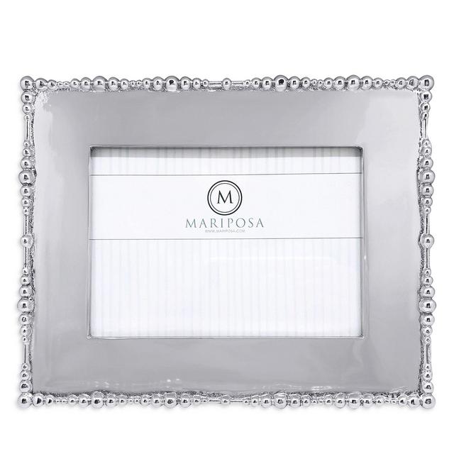 Mariposa Pearl Drop Engravable Frame, 5" x 7"
