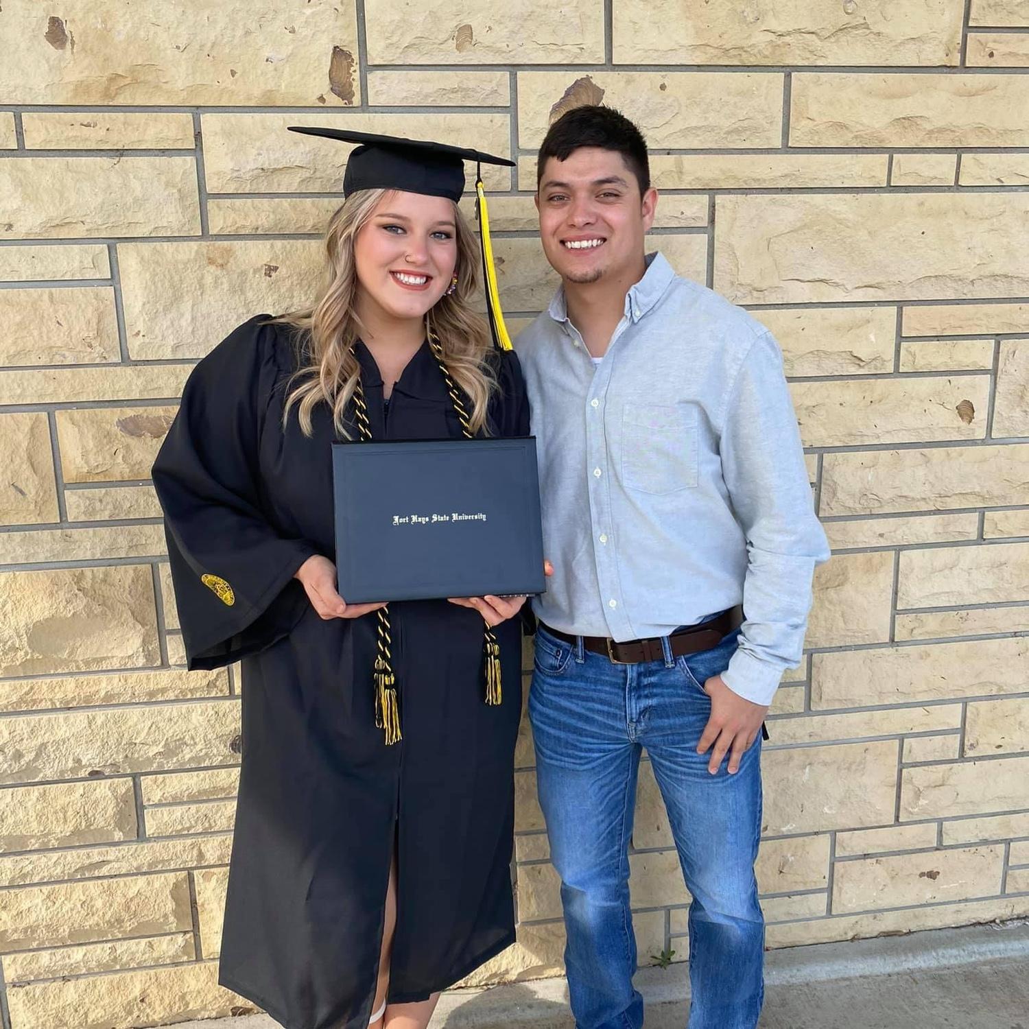 My graduation from FHSU 🫶🏼 ROLL TIGES FOREVER