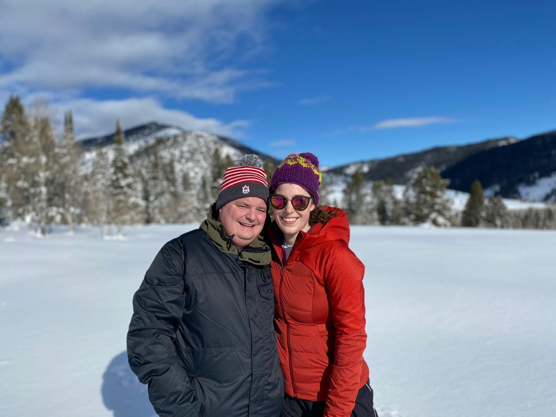 Snowshoeing in Cache County, UT in January 2020