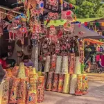Shopping for souvenirs at Dilli Haat