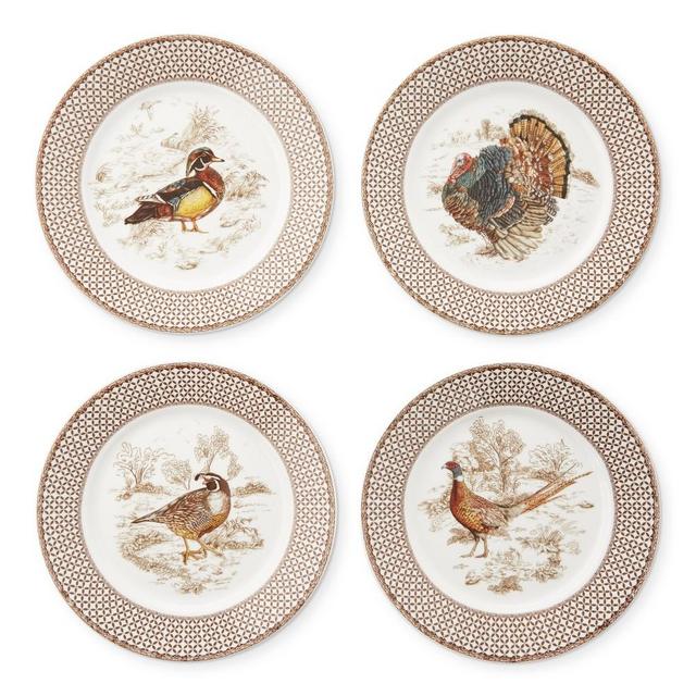 Plymouth Gate Salad Plates, Set of 4, Mixed