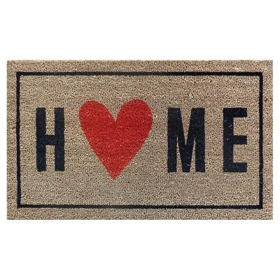 Home With Heart Typography Doormat - (1'6"x2'6") - Room Essentials™