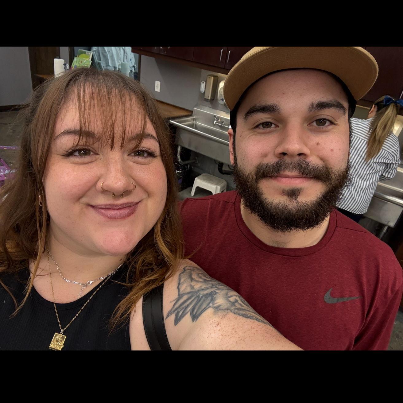 After our first paint and sip night together with the family