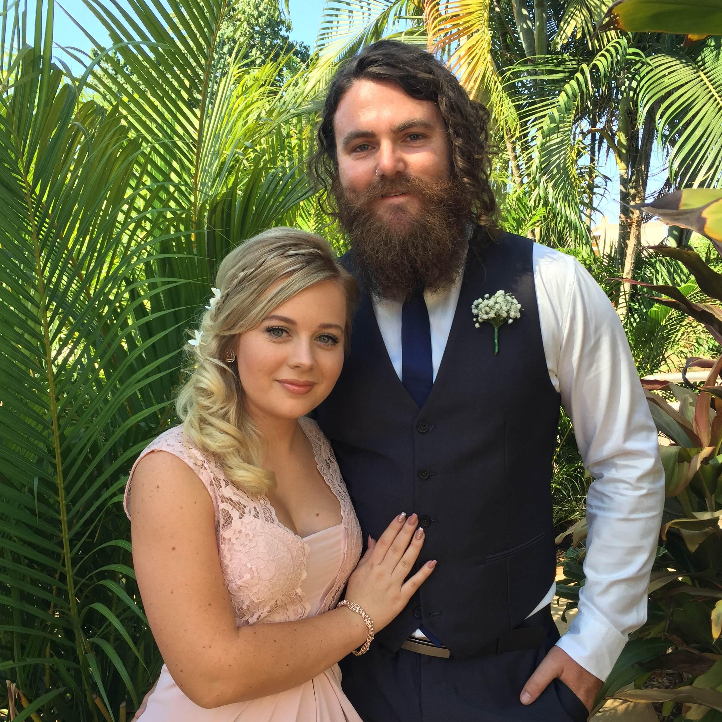Marking six months together at Todd & Rach's wedding