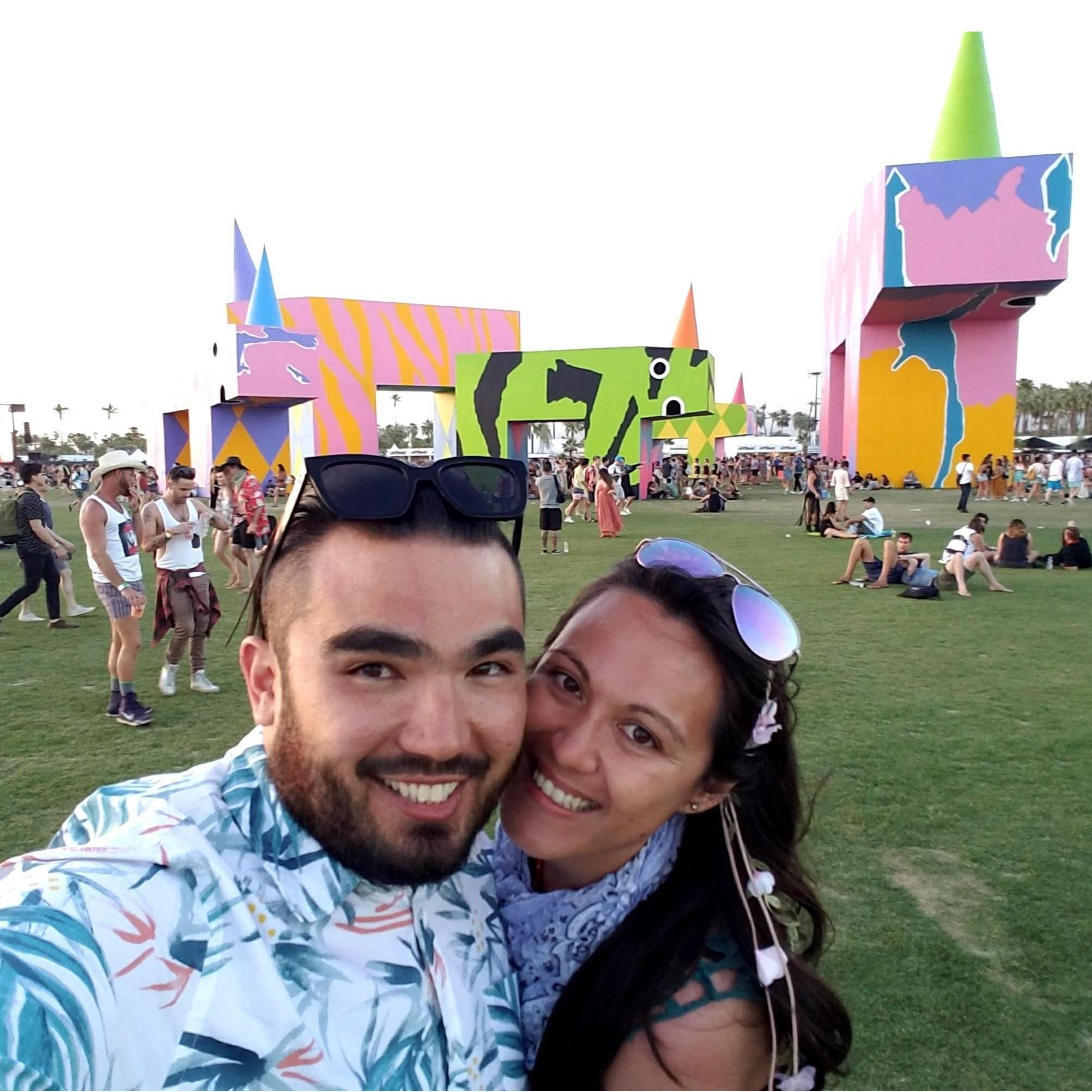 Christine's first Coachella in 2017 (Matt has been going since 2010).