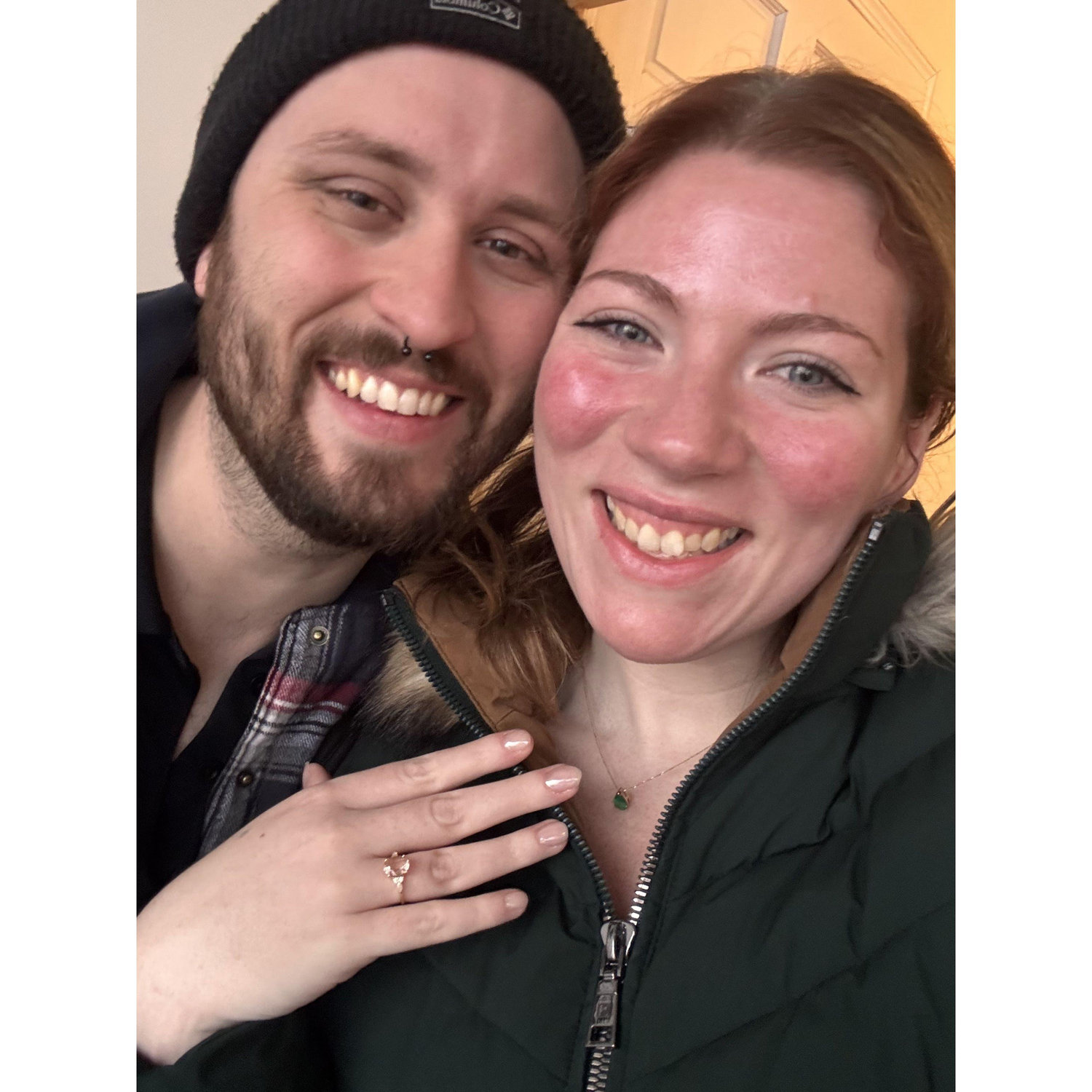 Our first photo engaged! <3