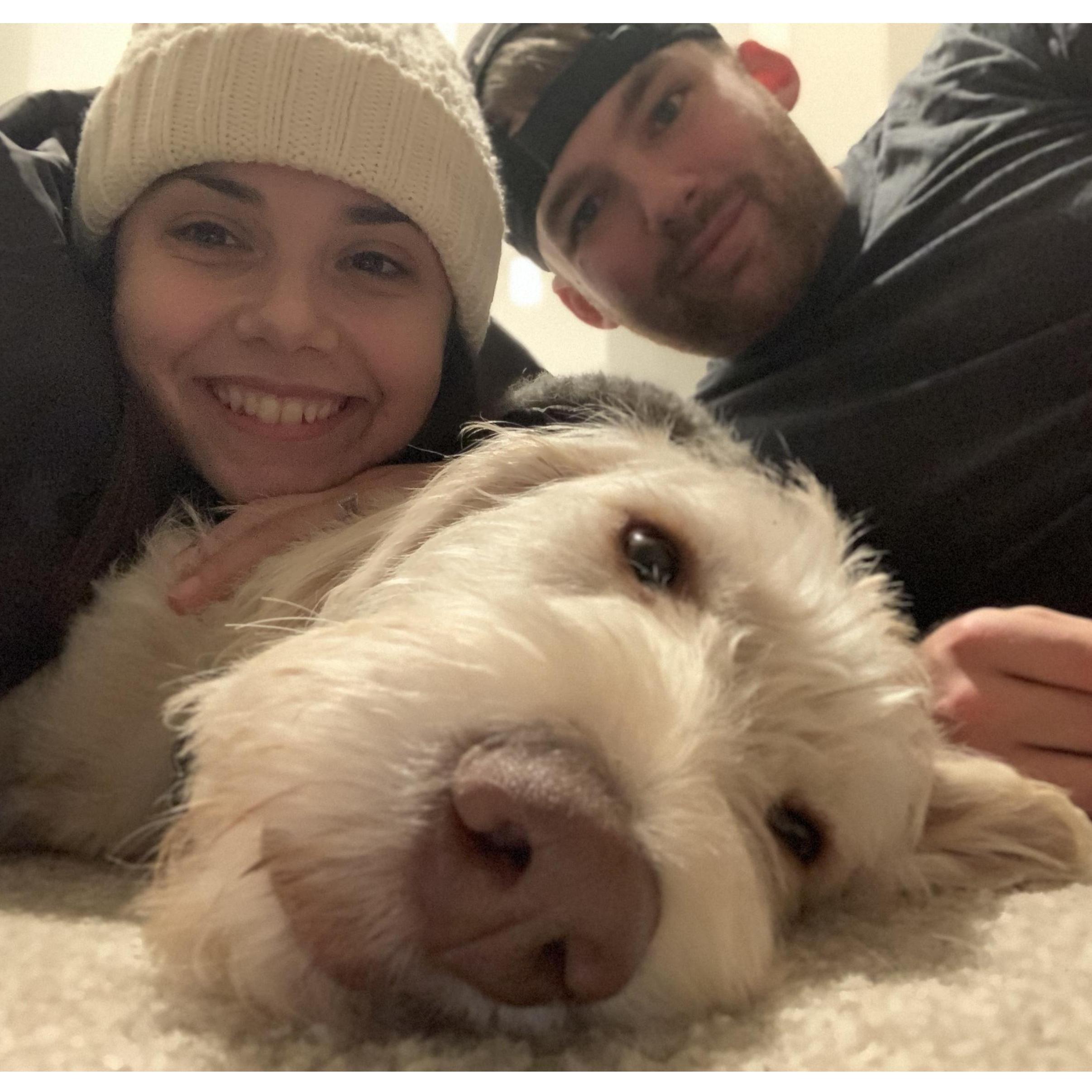 2020
Cuddling our baby, Charlie.