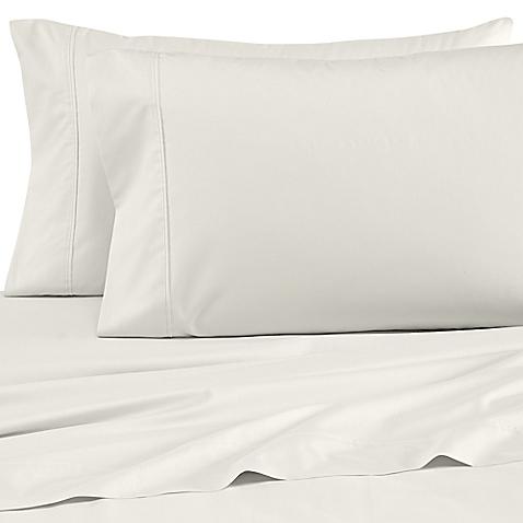 Wamsutta® Dream Zone® Percale 500-Thread-Count Queen Sheet Set in Ivory