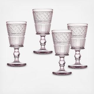 Claro Wine Goblet Glass, Set of 4