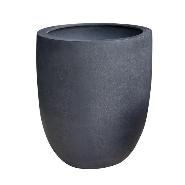 Bradford Tall Planter, Large, Charcoal
