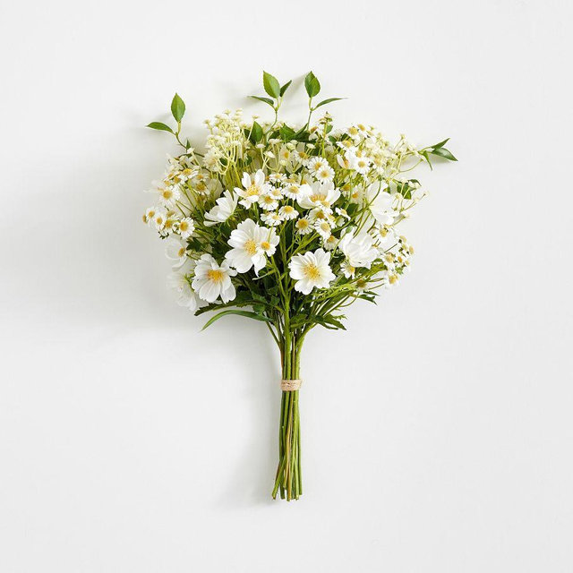 Faux Daisy Bundle, White