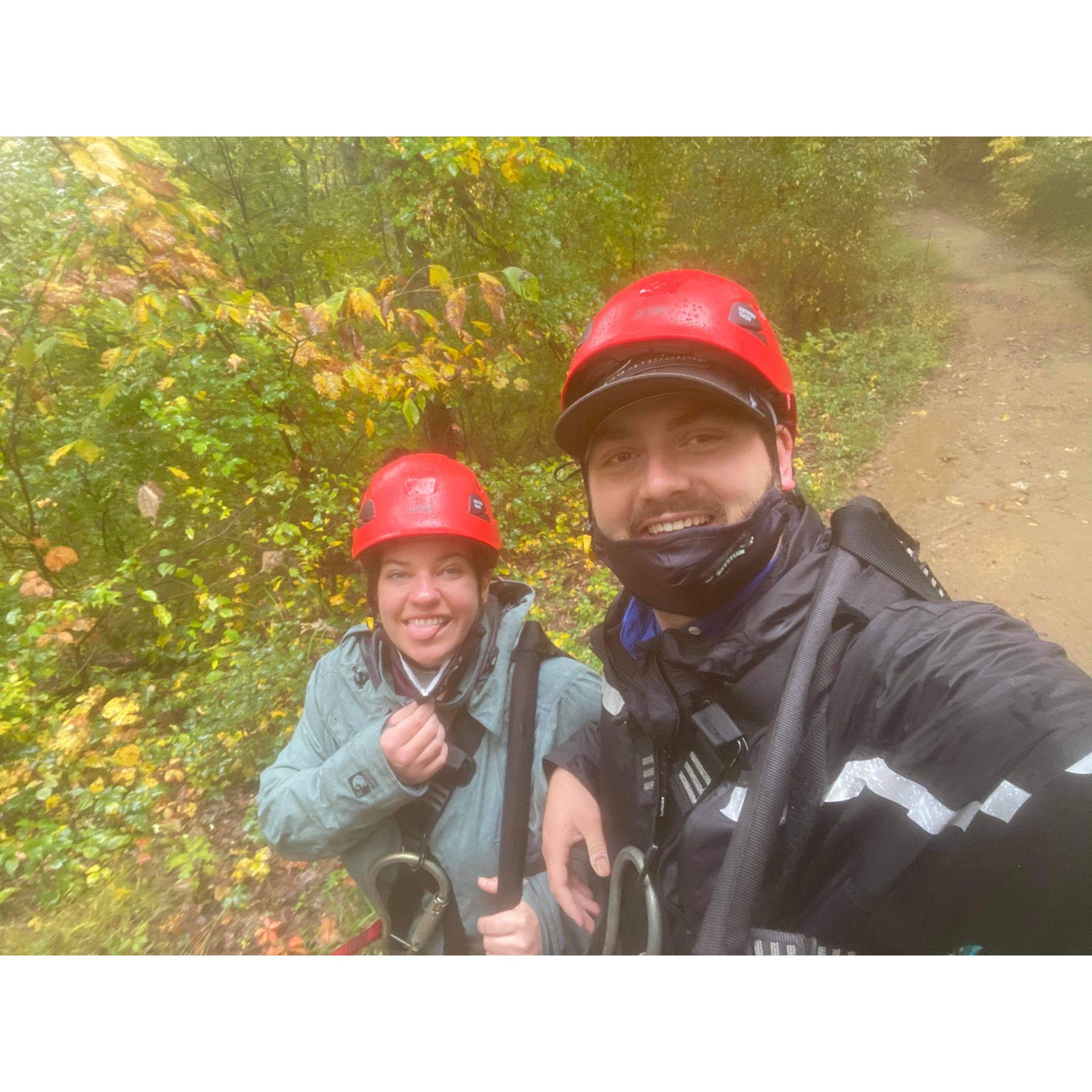 Ziplining in Asheville