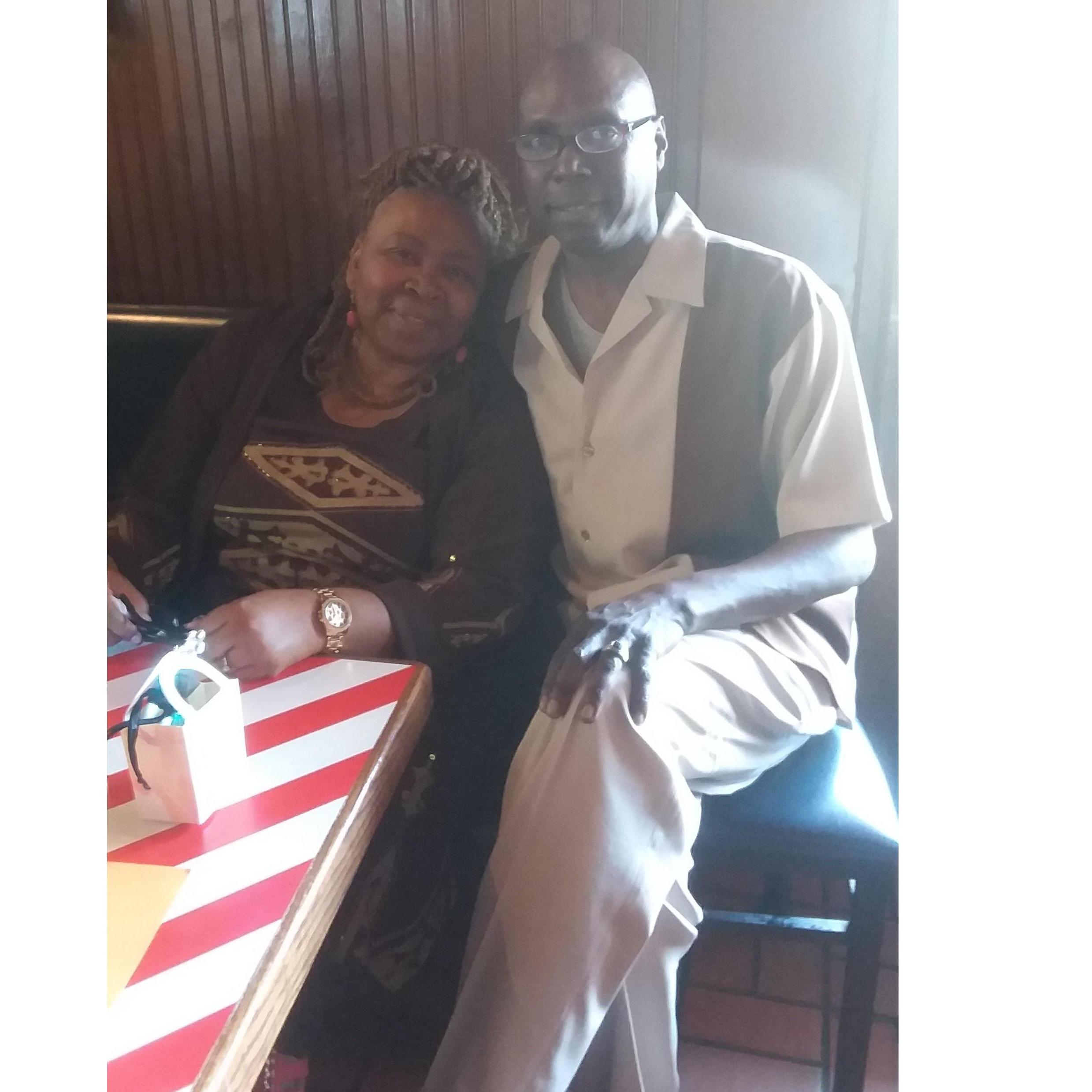 At Friday's Restaurant with Family and Friends