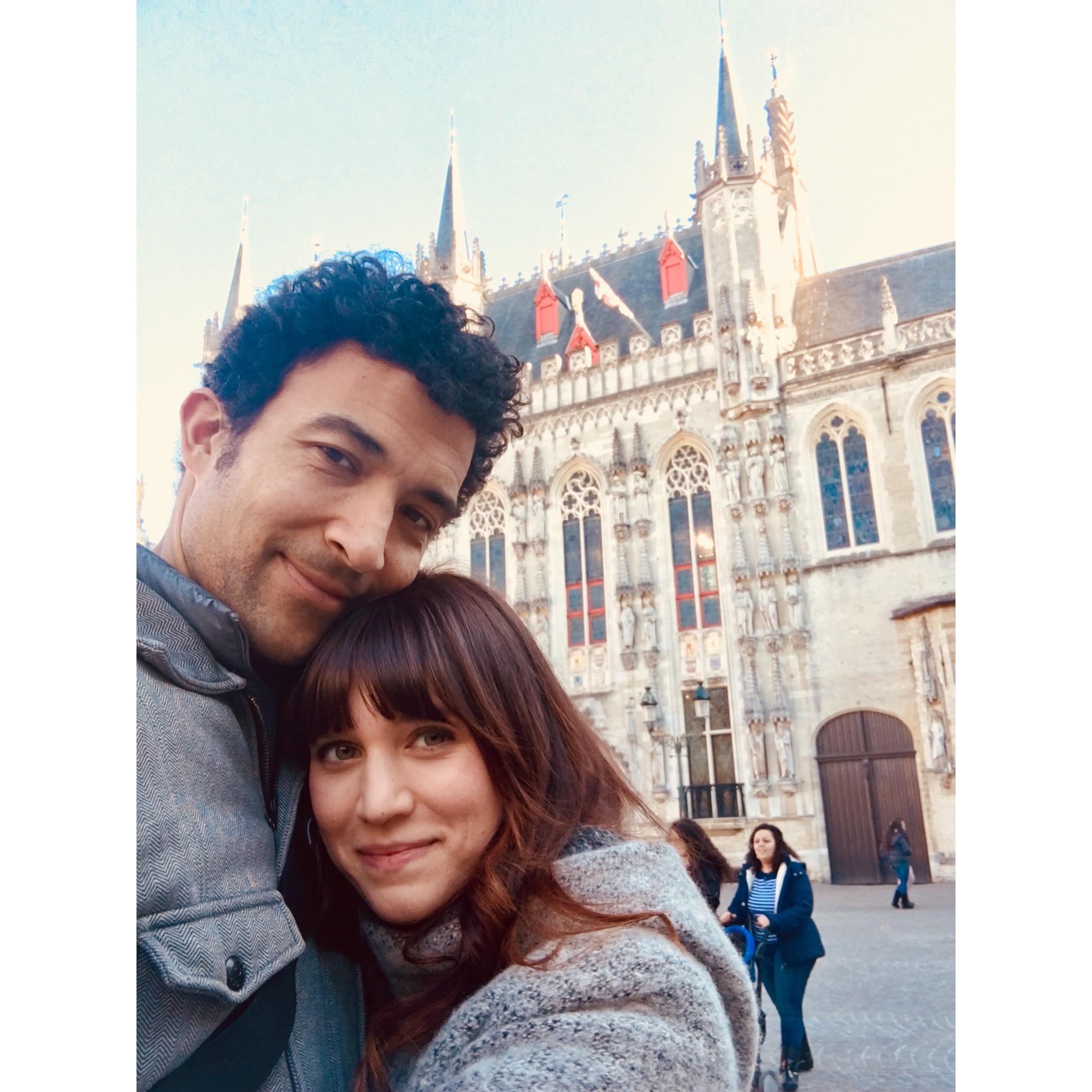 Bruges is a city of clingers and churches.