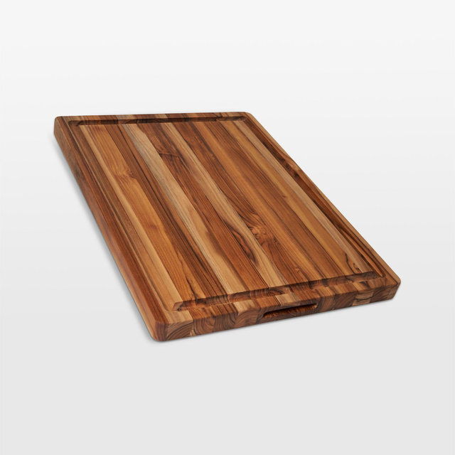 Teakhaus Traditional Carving Board with Juice Groove, 24"x18"